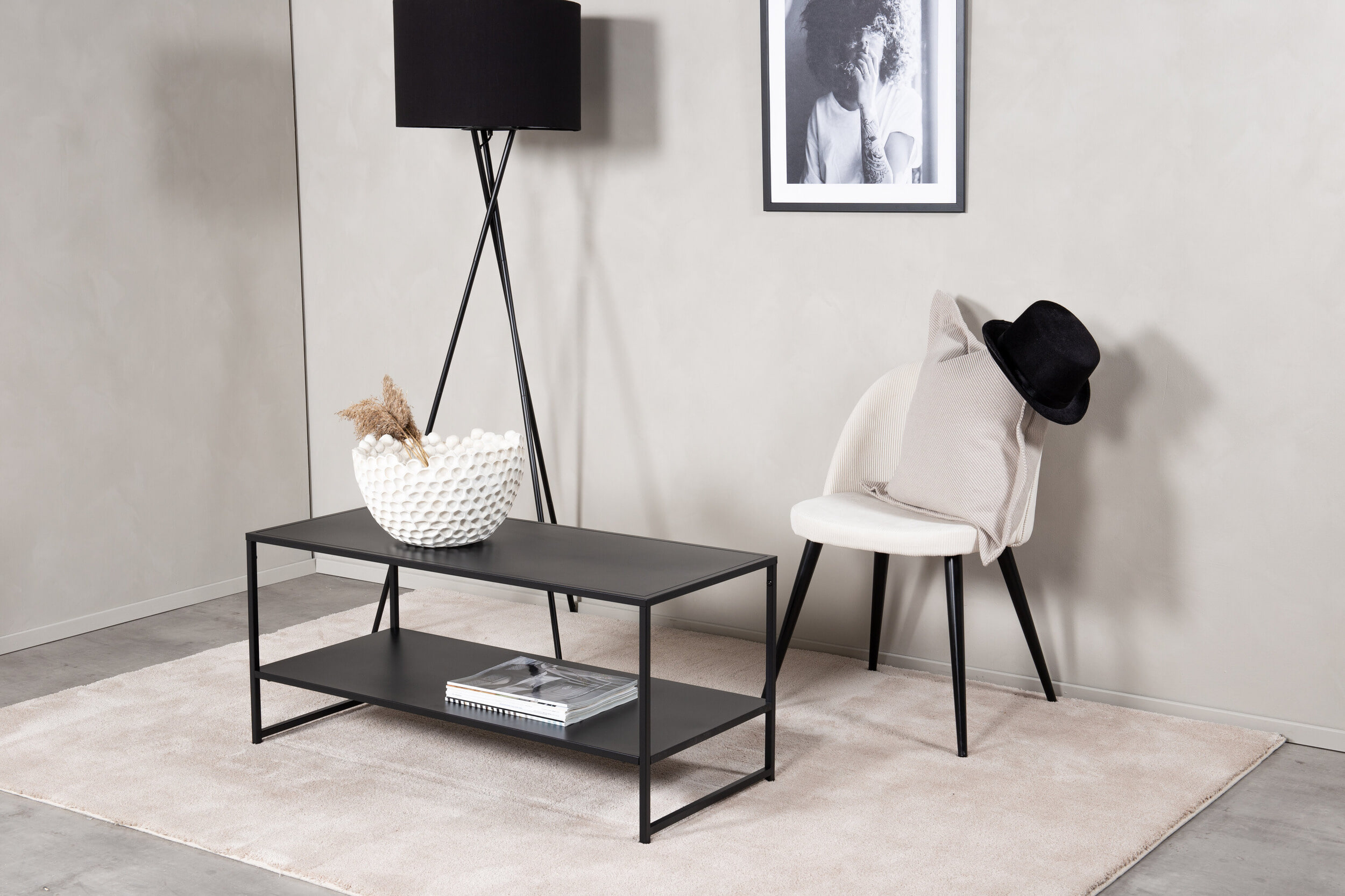 Nohr Salontafel 'Keonte' 102 x 43cm, kleur Zwart