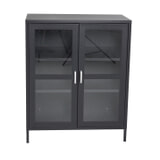 Nohr Vitrinekast 'Cerita' 97 x 80cm, kleur Zwart