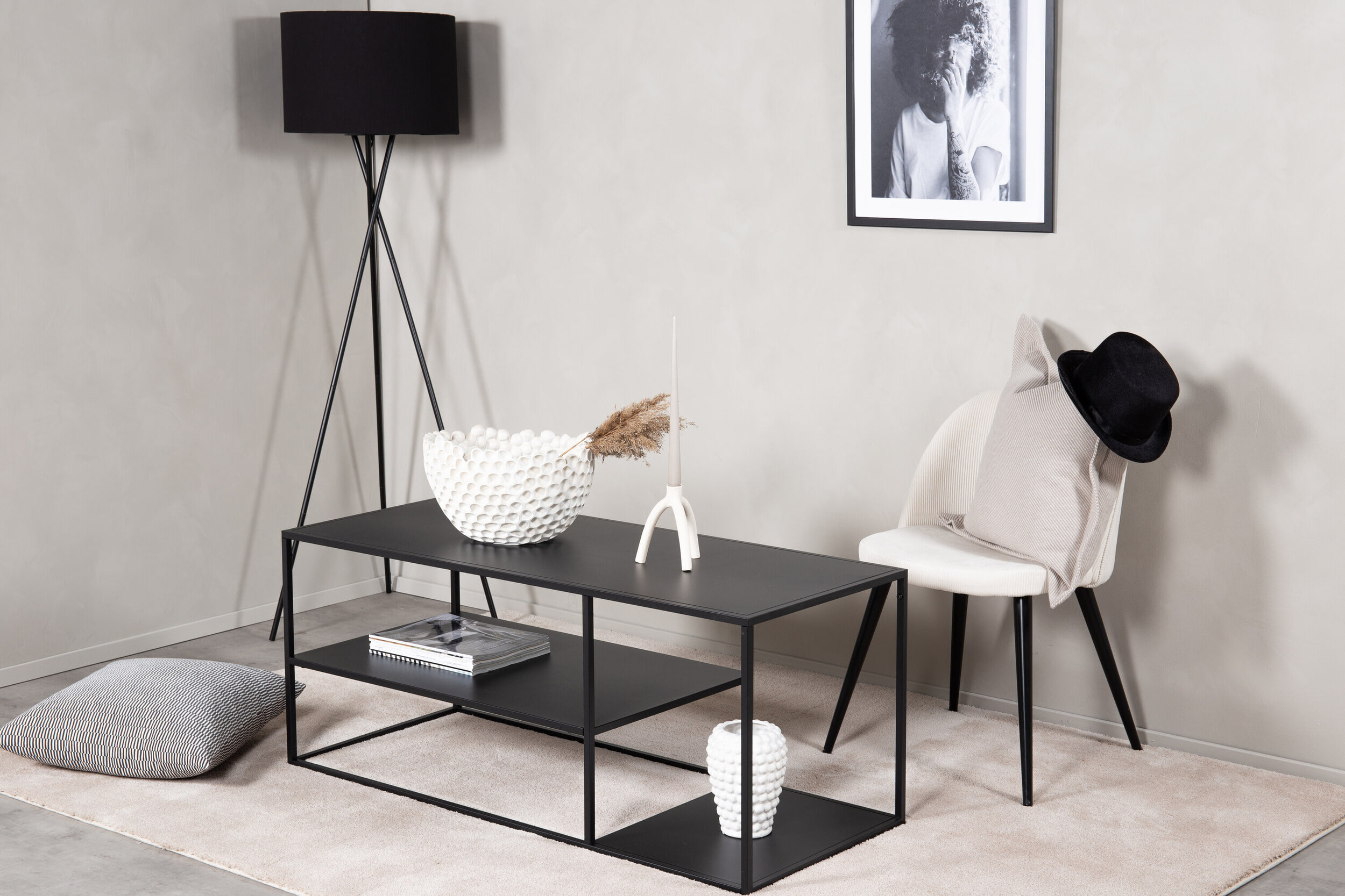 Nohr Salontafel 'Keonte' 120 x 50cm, kleur Zwart