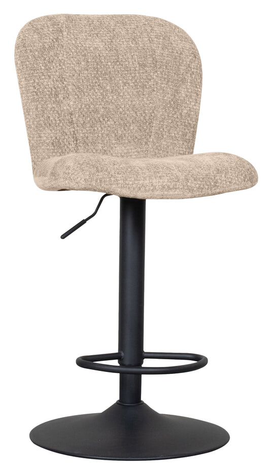 LABEL51 Draaibare Barkruk 'Vino' Elite stof (zithoogte 64-84cm)