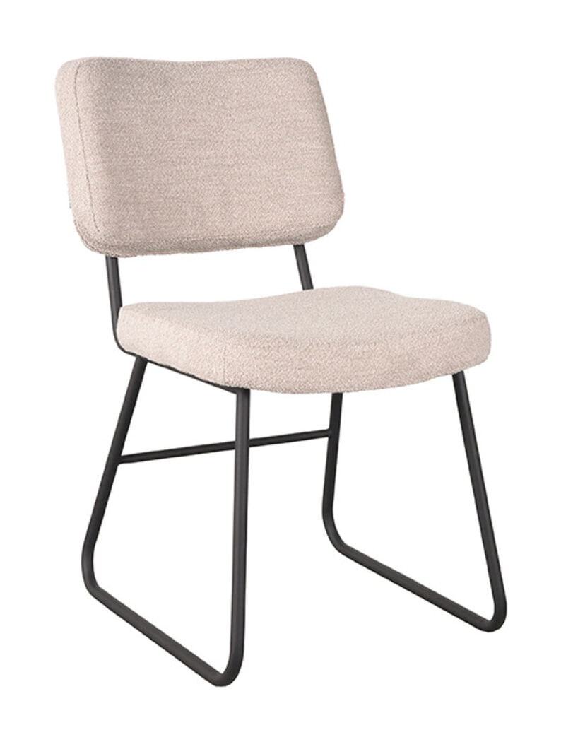 LABEL51 Eetkamerstoel Noah Bouclé - Naturel