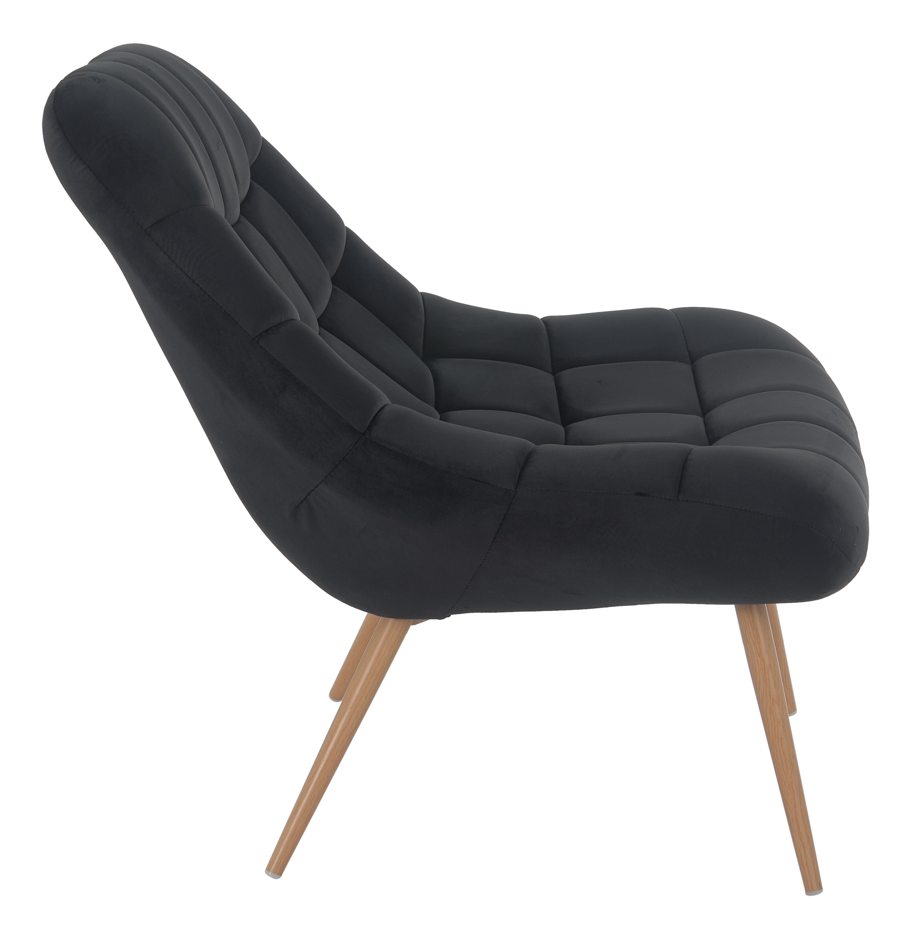Artistiq Fauteuil 'Jurre' Velvet, kleur Zwart