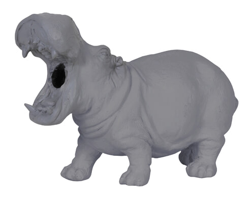 Light & Living Tafellamp 'Hippo' 17.5cm, kleur Mat Grijs