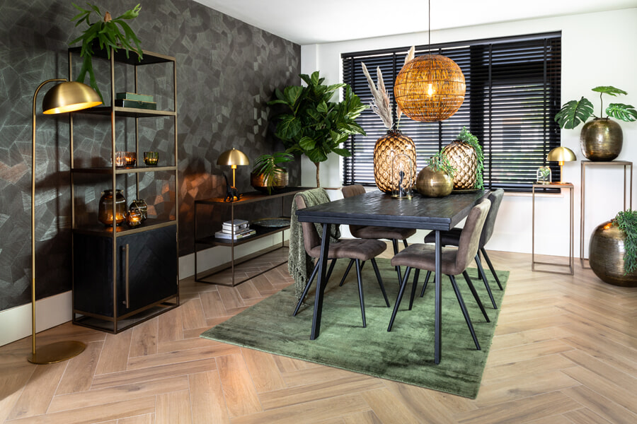 Light & Living Tafellamp 'Merel' 35cm, kleur Antiek Brons