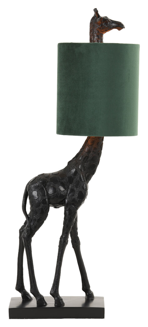 Light & Living Tafellamp 'Giraffe' 61cm, kleur Donkergroen