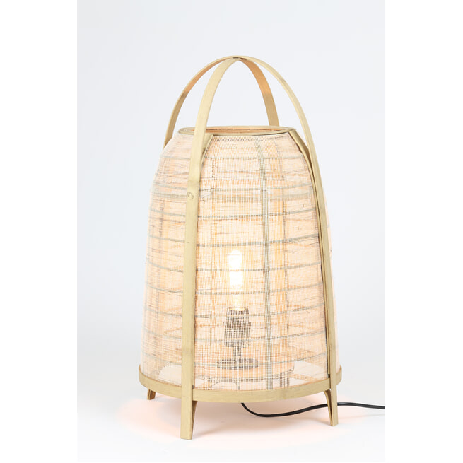 Light & Living Tafellamp 'Jacinto' 34cm, naturel