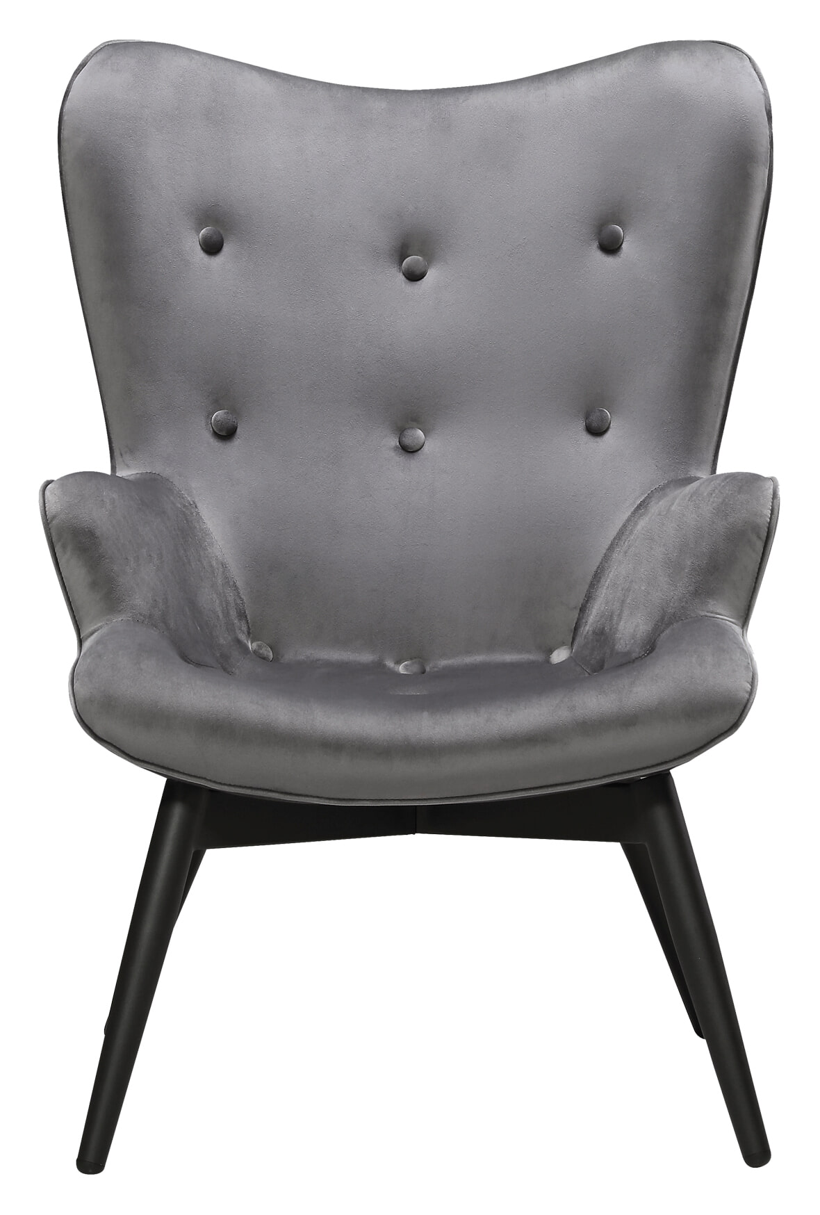 Artistiq Fauteuil 'Anderson', Velvet, kleur Grijs
