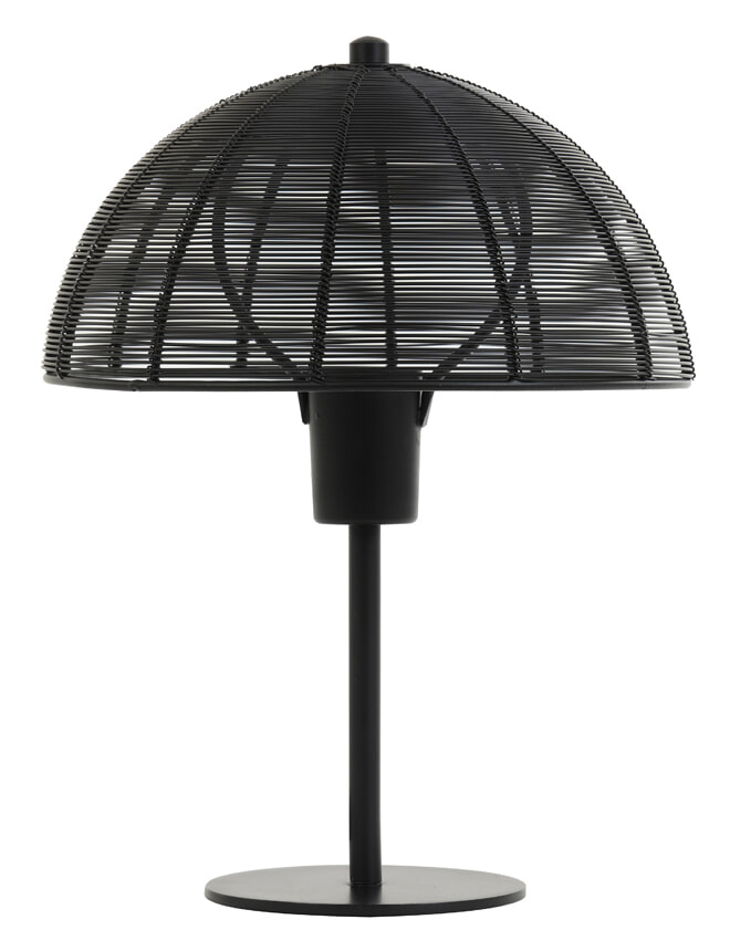 Light & Living Tafellamp 'Klobu' 25cm, mat zwart