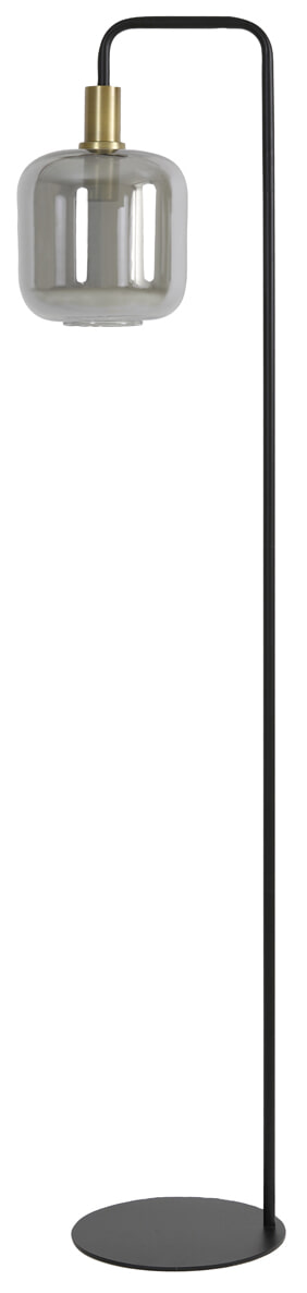 Light & Living Vloerlamp 'Lekar' kleur Antiek Brons/Smoke