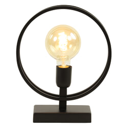 Light & Living Tafellamp 'Rudra' 25cm, mat zwart