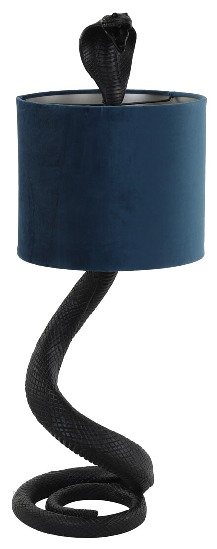 Light & Living Tafellamp 'Snake' 68cm, kleur Blauw