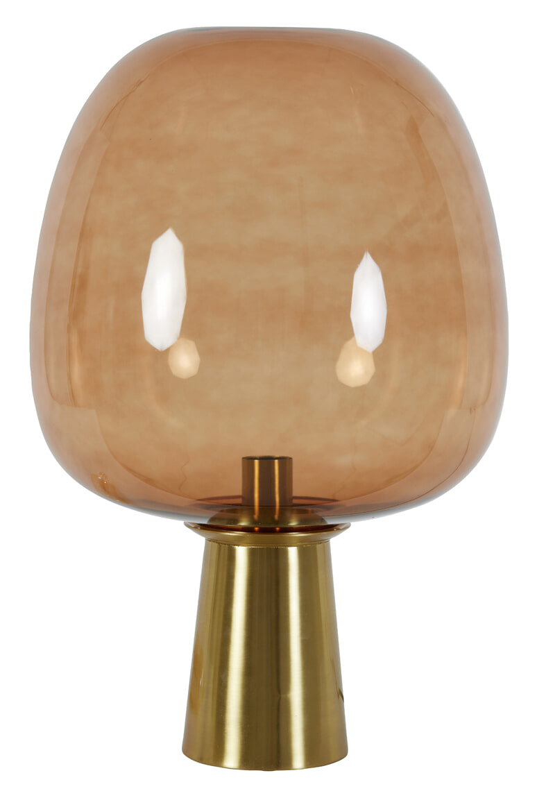 Light & Living Tafellamp 'Mayson' 40cm, kleur Bruin