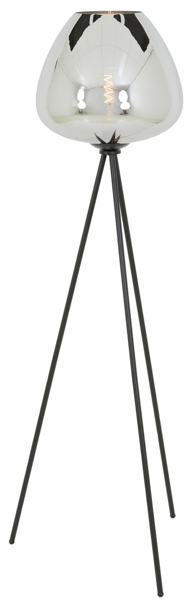 Light & Living Vloerlamp 'Mayson' kleur Mat Zwart