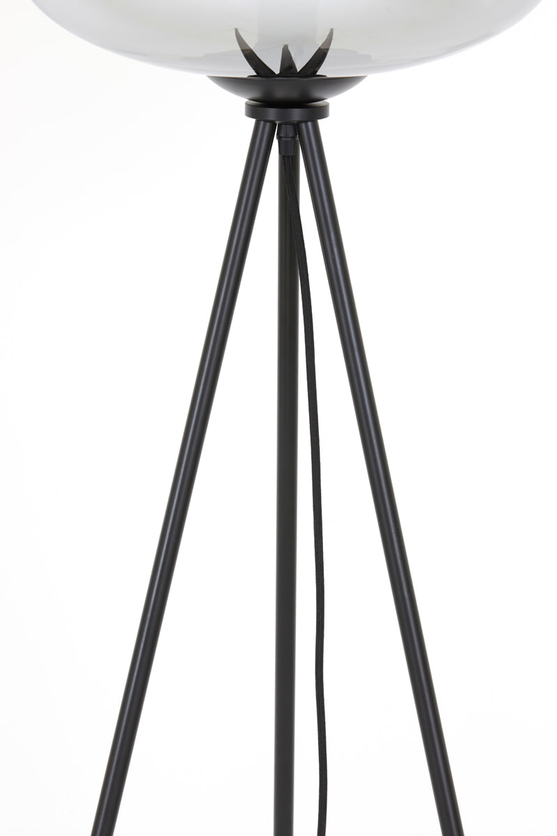 Light & Living Vloerlamp 'Mayson' kleur Mat Zwart