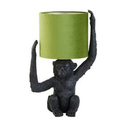 Light & Living Tafellamp 'Monkey' 51cm, kleur Olijfgroen