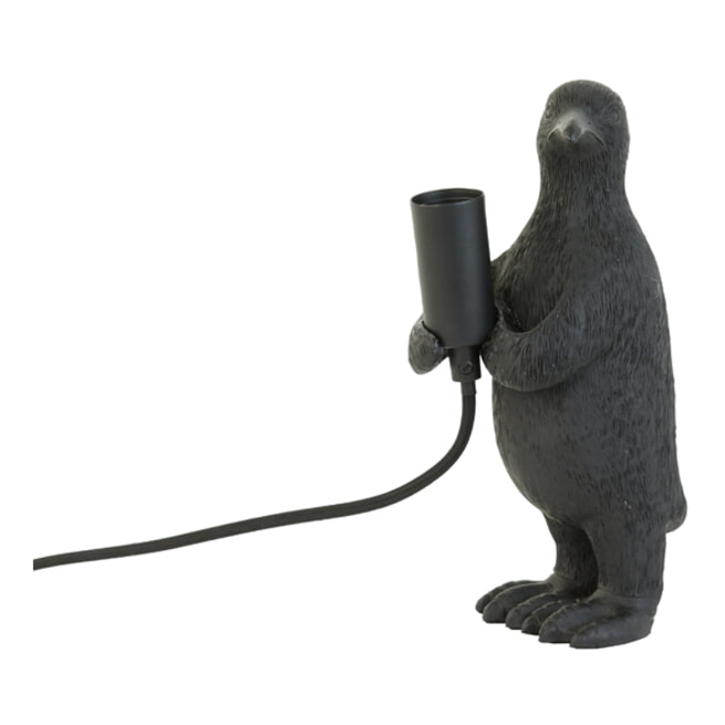 Light & Living Tafellamp 'Penguin' kleur Mat Zwart