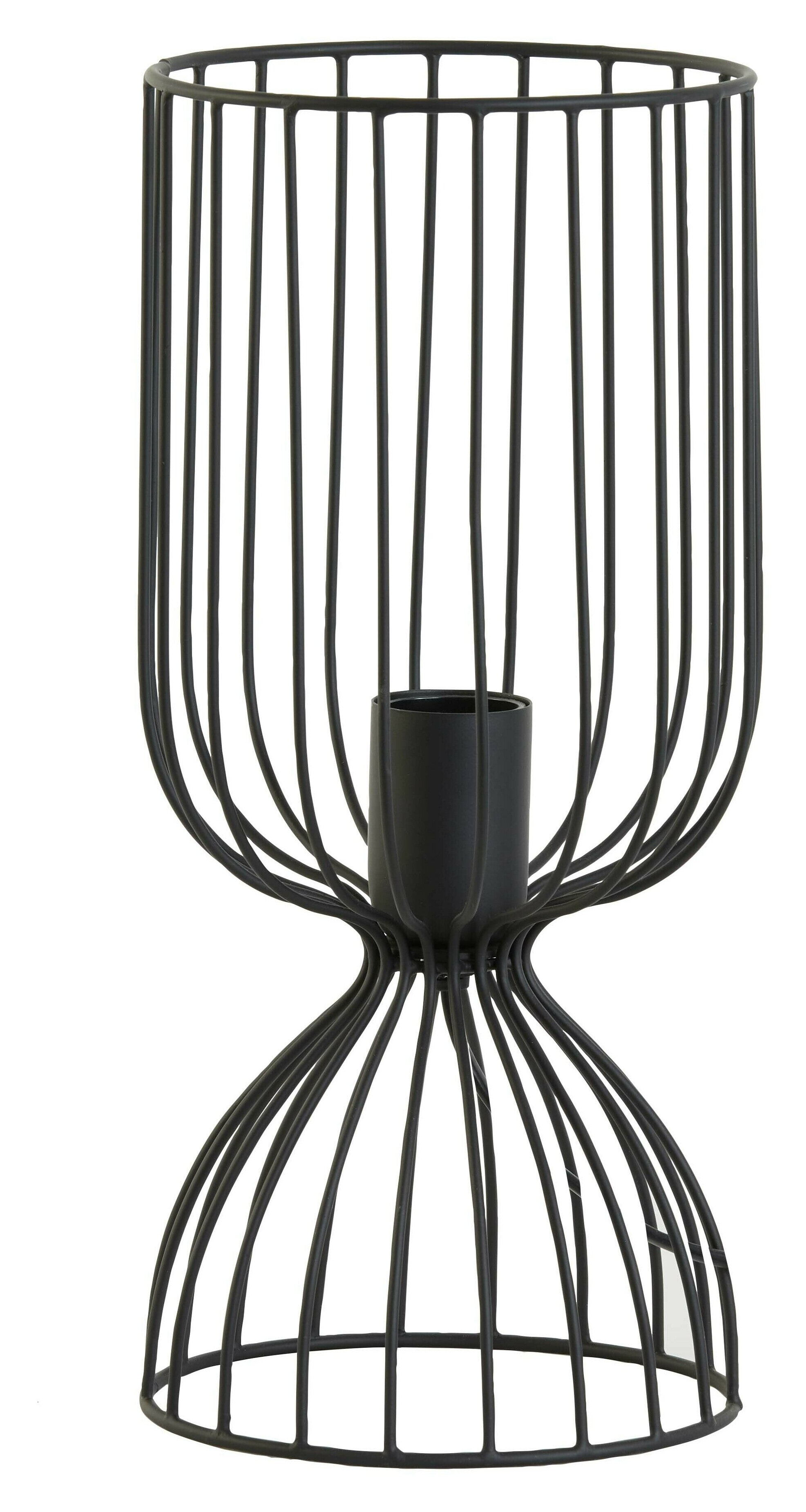 Light & Living Tafellamp 'Lazar' Ø16cm, kleur Mat Zwart