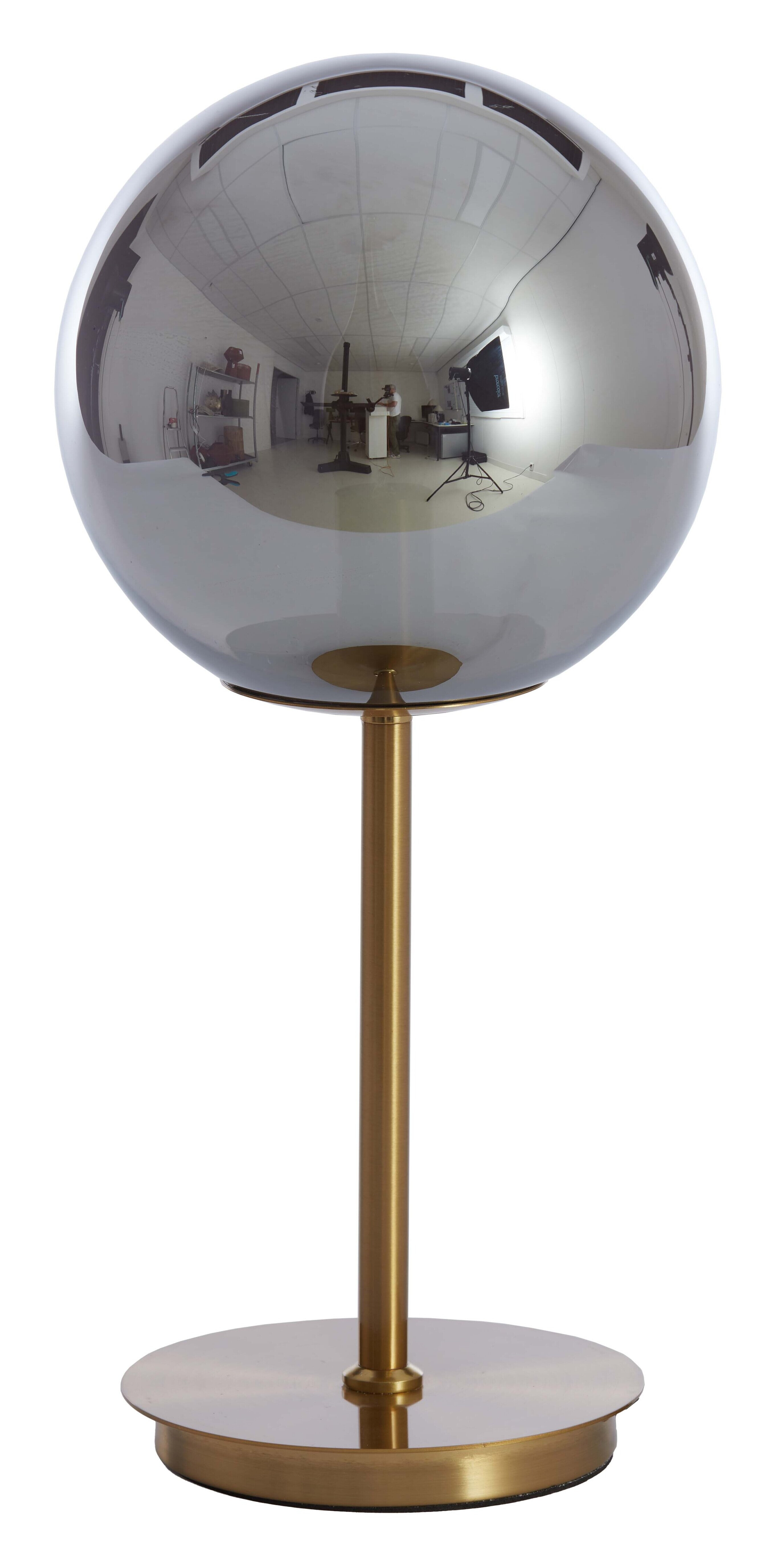 Light & Living Tafellamp Medina 43cm hoog - Smoke/Goud