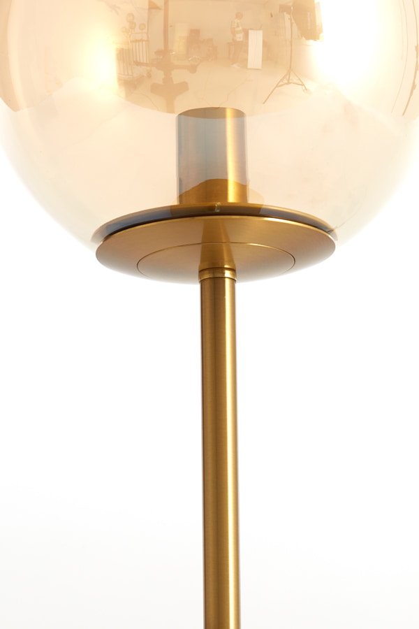 Light & Living Tafellamp 'Medina' 43cm, kleur Amber/Goud