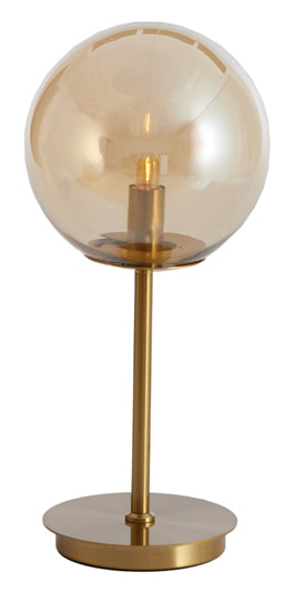 Light & Living Tafellamp 'Medina' 43cm, kleur Amber/Goud