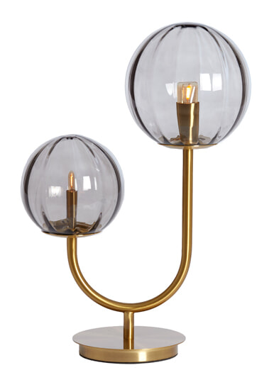 Light & Living Tafellamp Magdala 2-lamps - Lichtgrijs