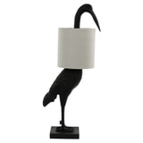 Light & Living Tafellamp 'Crane' kleur Mat Zwart/Crème