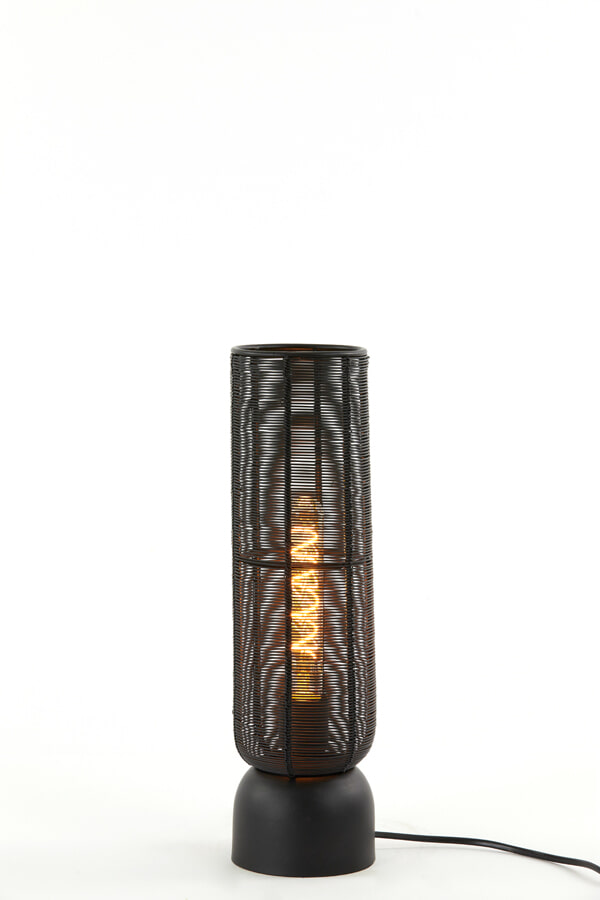 Light & Living Tafellamp 'Lezuza' 40cm, kleur Mat Zwart