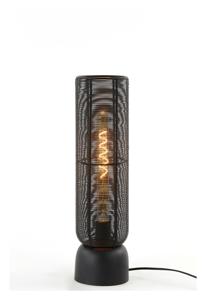 Light & Living Tafellamp 'Lezuza' 50cm, kleur Mat Zwart