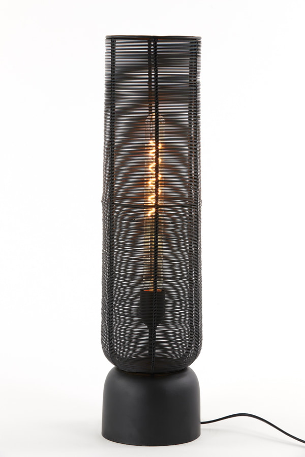 Light & Living Tafellamp 'Lezuza' 60cm, kleur Mat Zwart