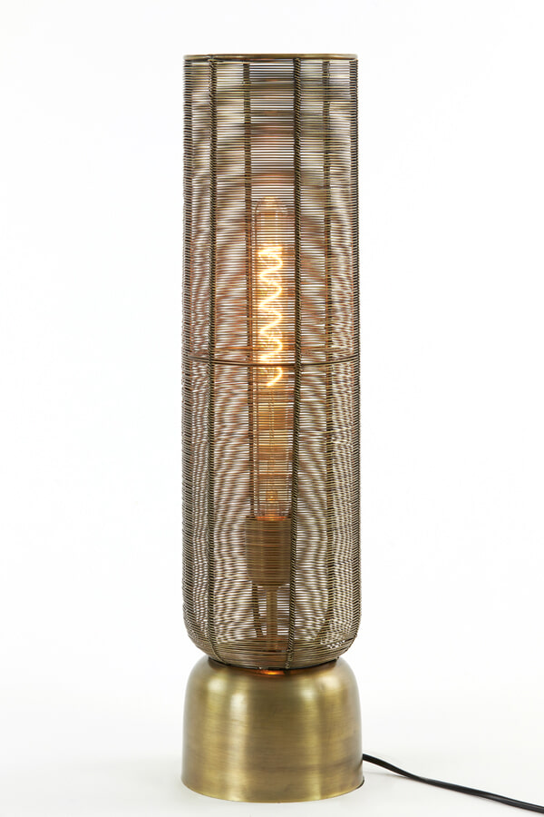 Light & Living Tafellamp 'Lezuza' 60cm, kleur Antiek Brons