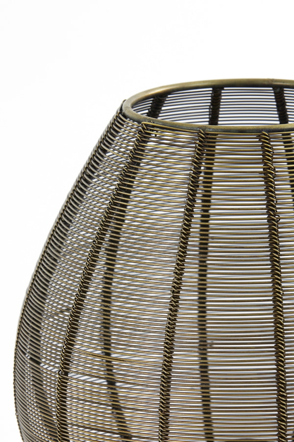 Light & Living Tafellamp 'Suneko' 34cm hoog, kleur Antiek Brons