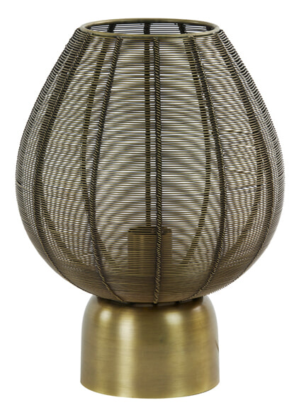 Light & Living Tafellamp 'Suneko' 34cm hoog, kleur Antiek Brons