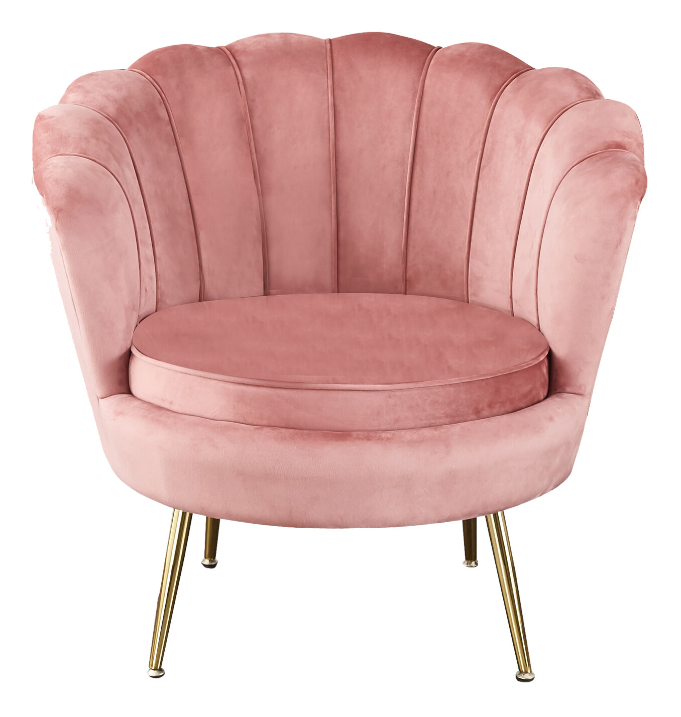 Artistiq Fauteuil 'Lizzy', Velvet, kleur Roze