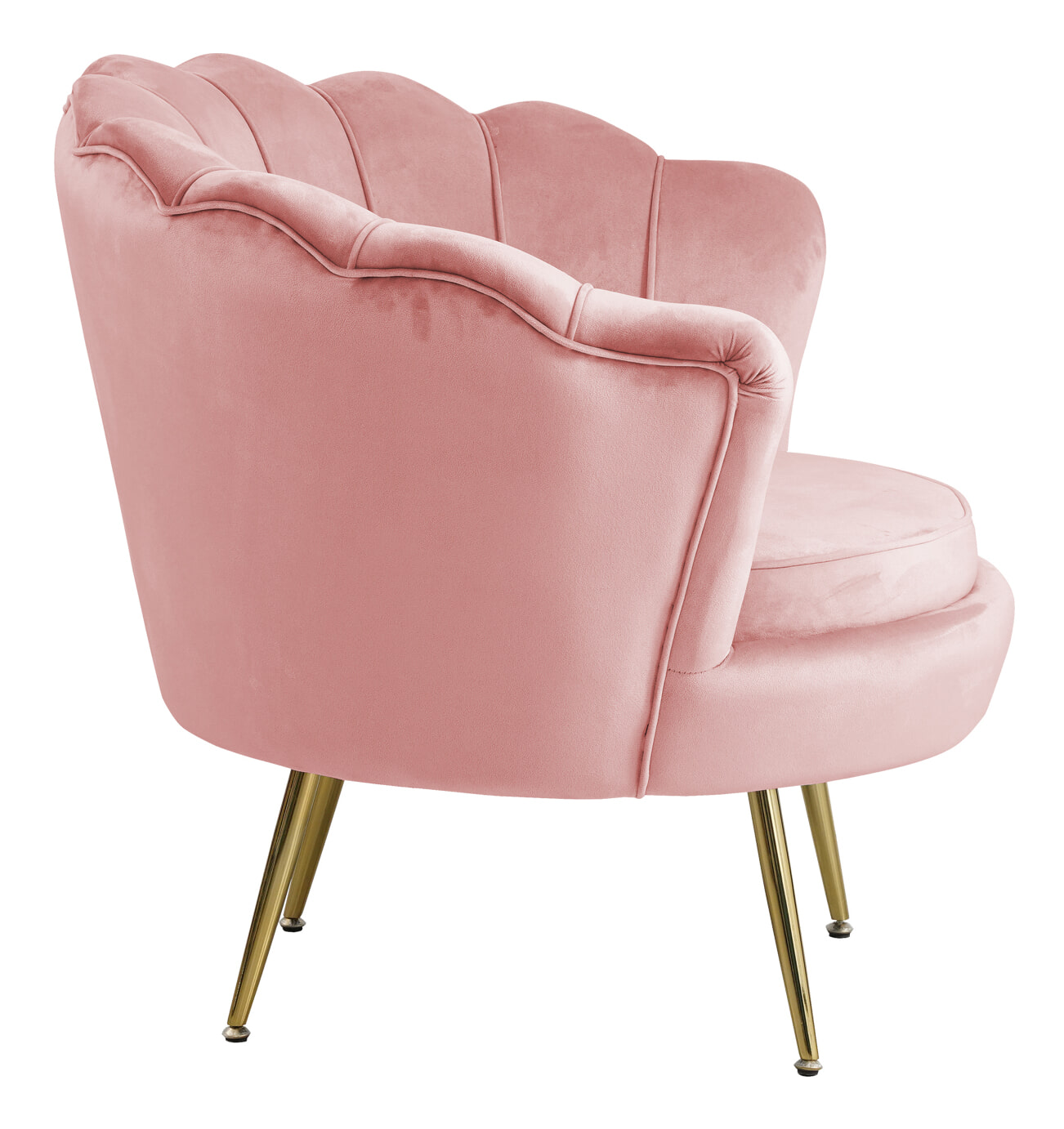 Artistiq Fauteuil 'Lizzy', Velvet, kleur Roze