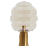 Light & Living Tafellamp 'Misty' 30cm, kleur Amber/Goud