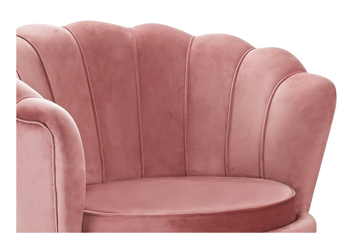 Artistiq Fauteuil 'Lizzy', Velvet, kleur Roze