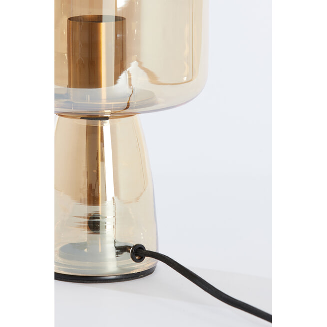 Light & Living Tafellamp 'Lotta' Glas, kleur Amber