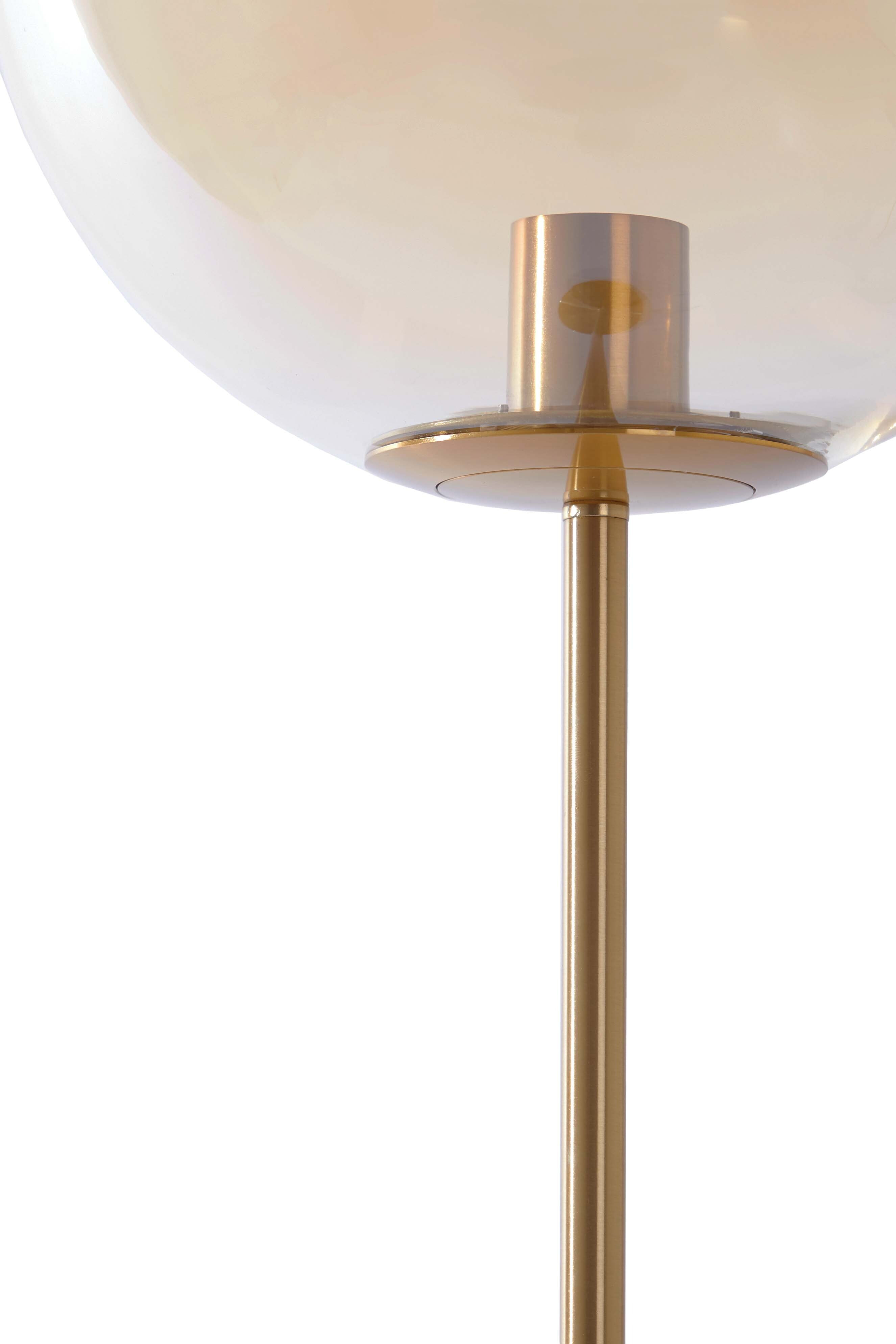 Light & Living Vloerlamp 'Medina' 160cm hoog, kleur Amber/Goud
