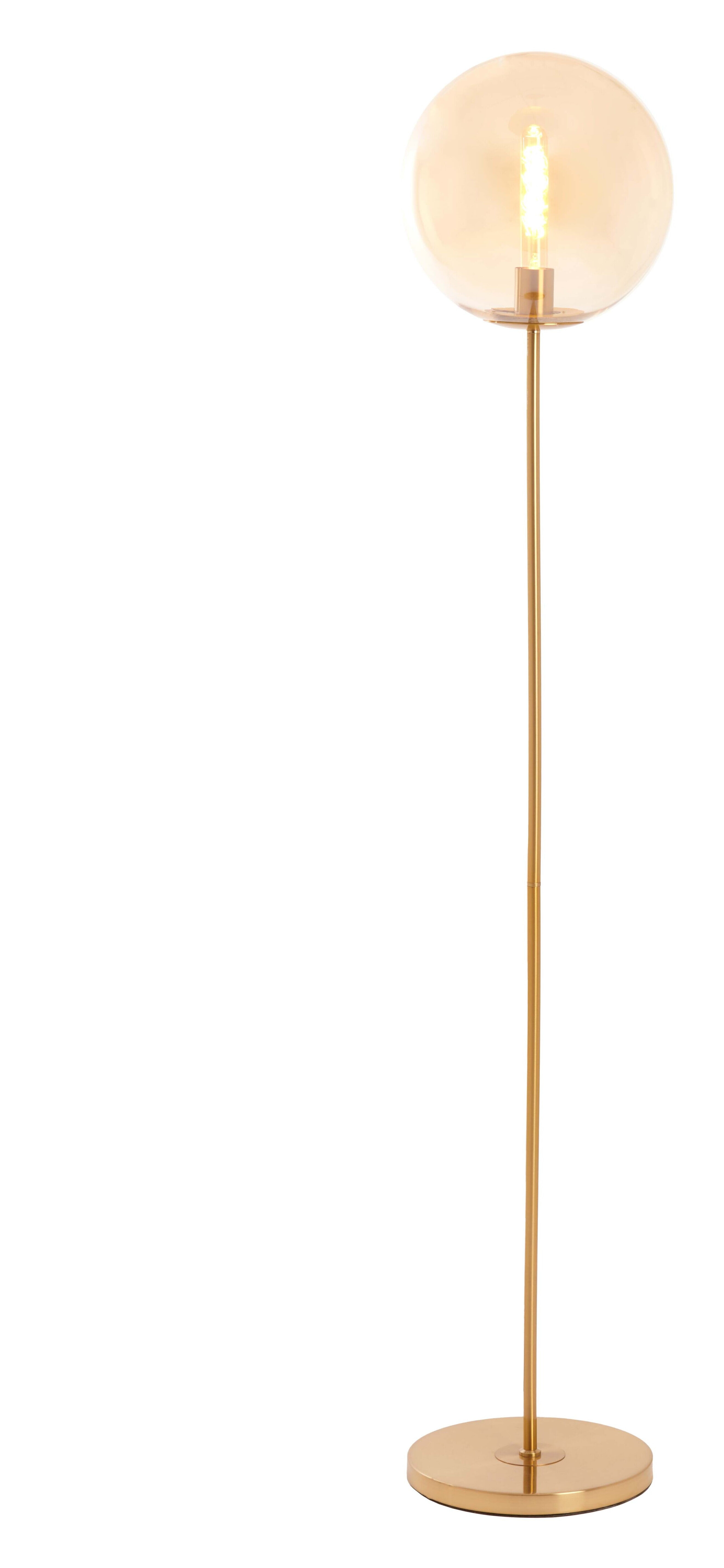 Light & Living Vloerlamp 'Medina' 160cm hoog, kleur Amber/Goud