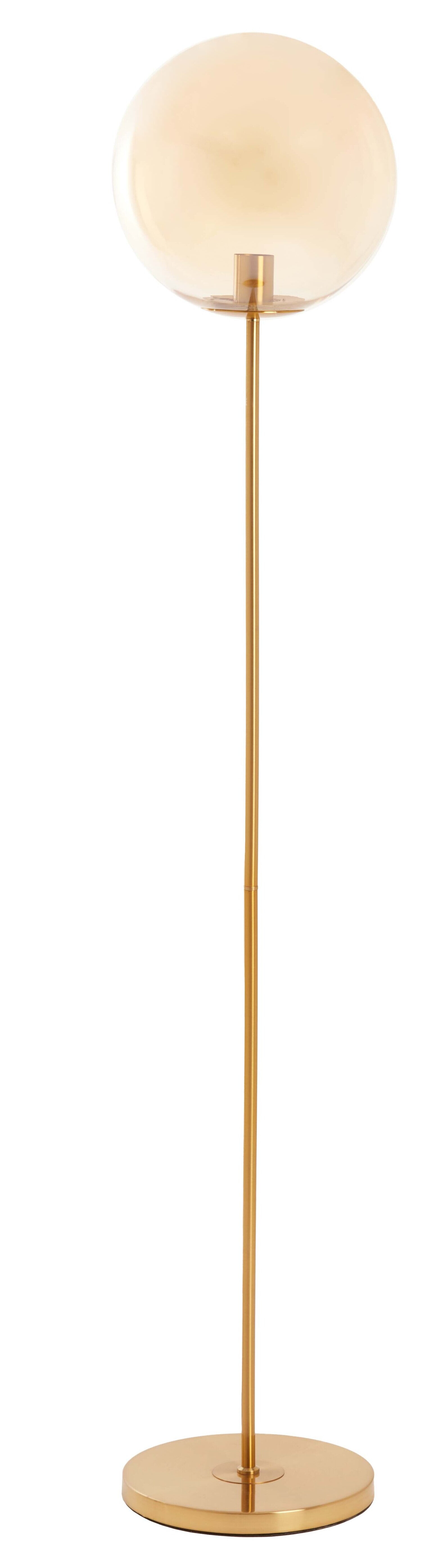 Light & Living Vloerlamp 'Medina' 160cm hoog, kleur Amber/Goud