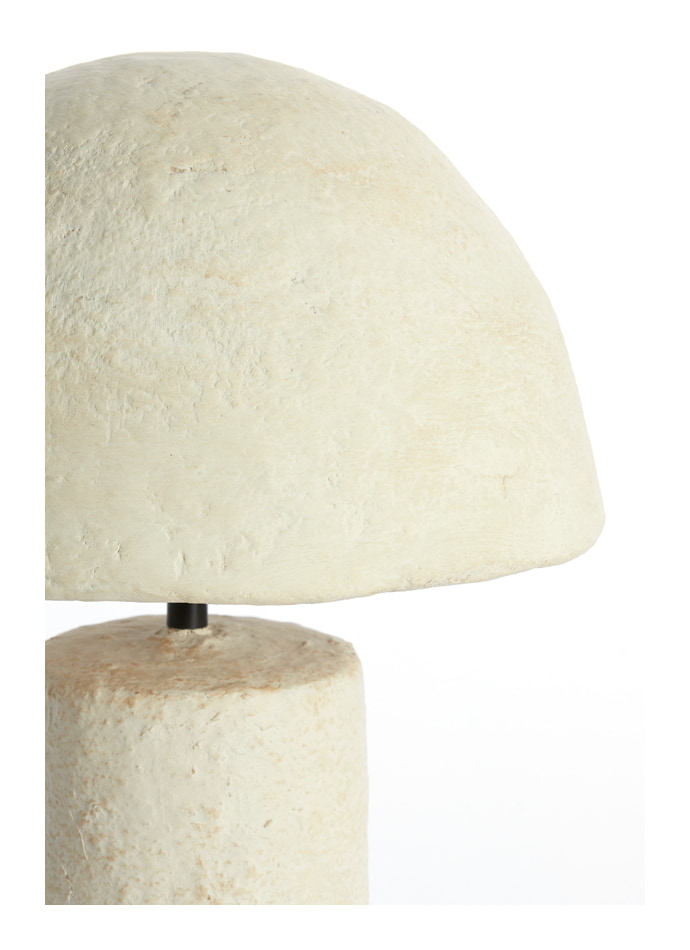 Light & Living Tafellamp 'Qazu' Papier Maché, 48cm, kleur Crème
