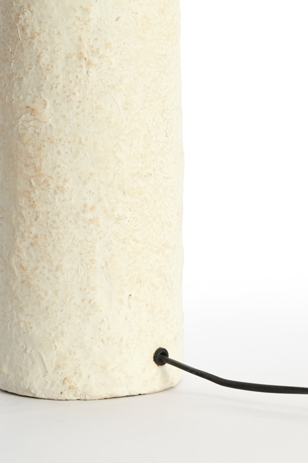 Light & Living Tafellamp 'Qazu' Papier Maché, 48cm, kleur Crème