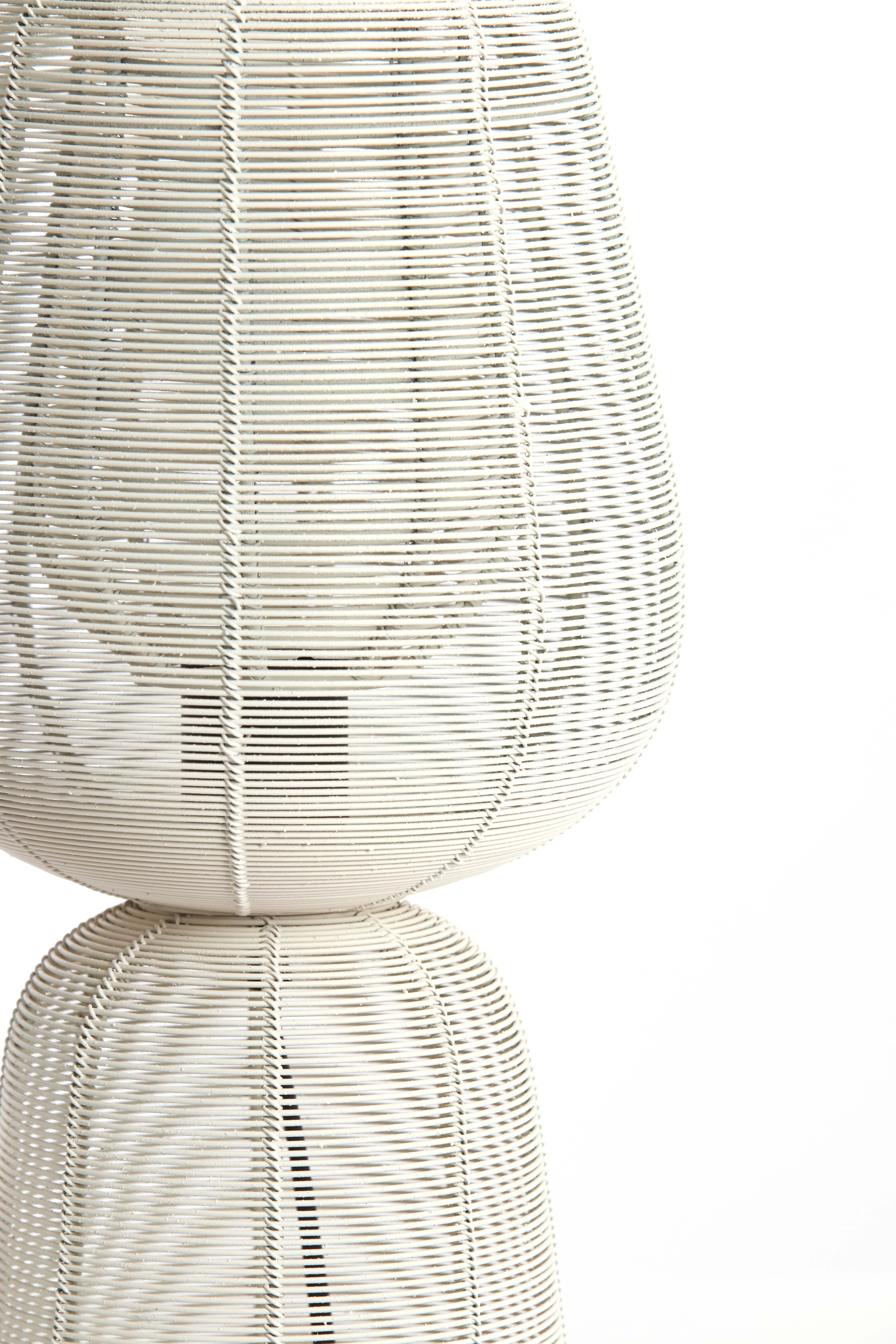 Light & Living Tafellamp 'Aboso' 42cm, kleur Crème