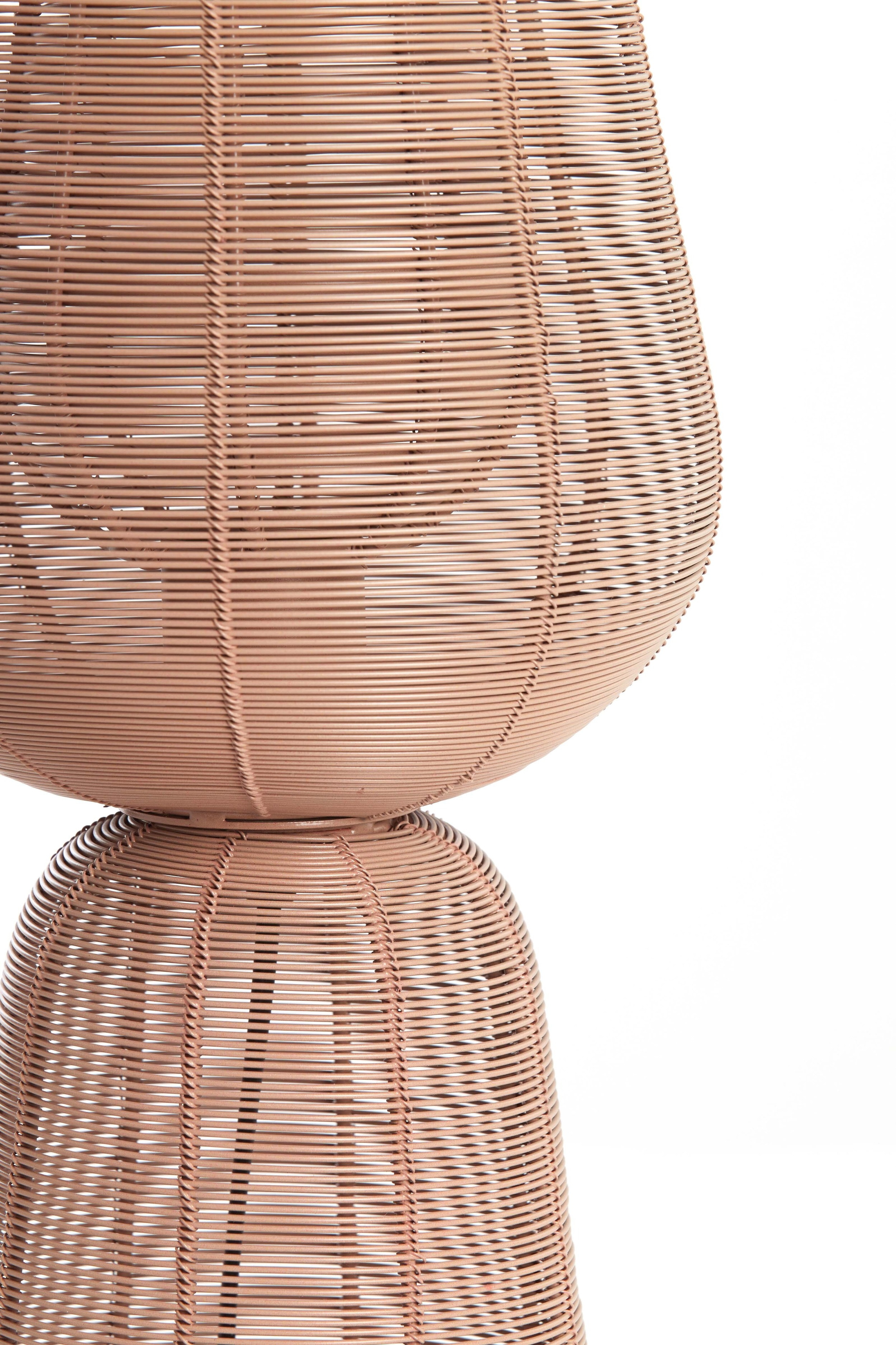 Light & Living Tafellamp 'Aboso' 42cm, kleur Terra