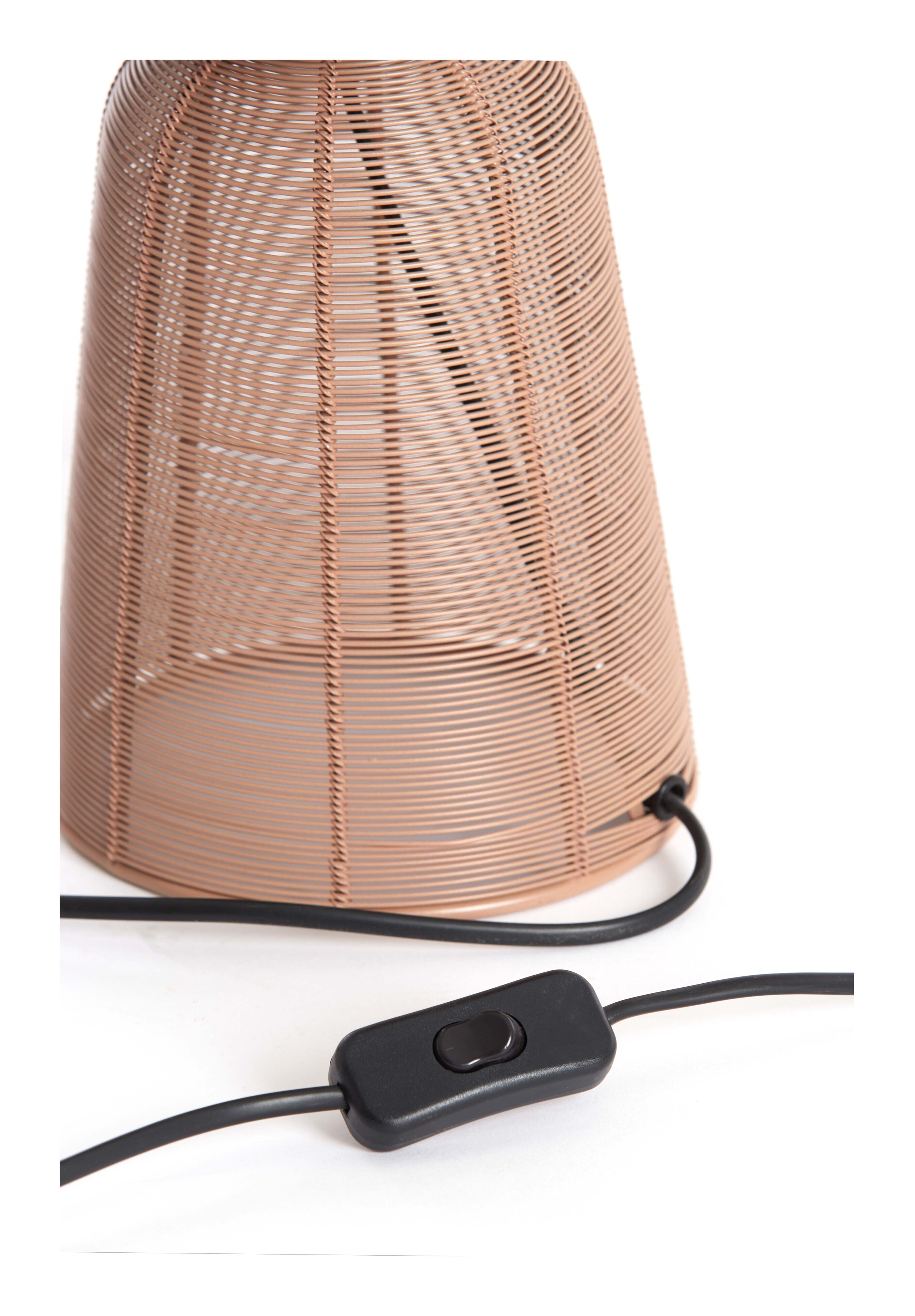 Light & Living Tafellamp 'Aboso' 42cm, kleur Terra