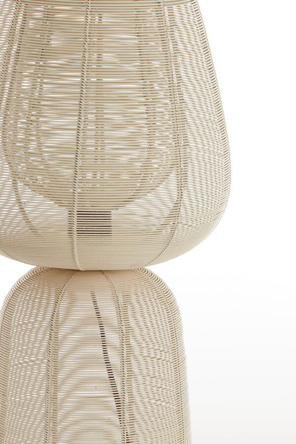 Light & Living Tafellamp 'Aboso' 54cm, kleur Crème