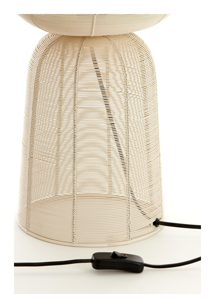 Light & Living Tafellamp 'Aboso' 54cm, kleur Crème