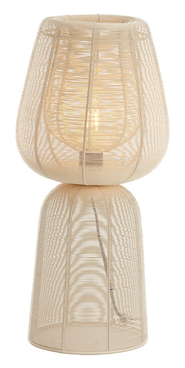 Light & Living Tafellamp 'Aboso' 54cm, kleur Crème