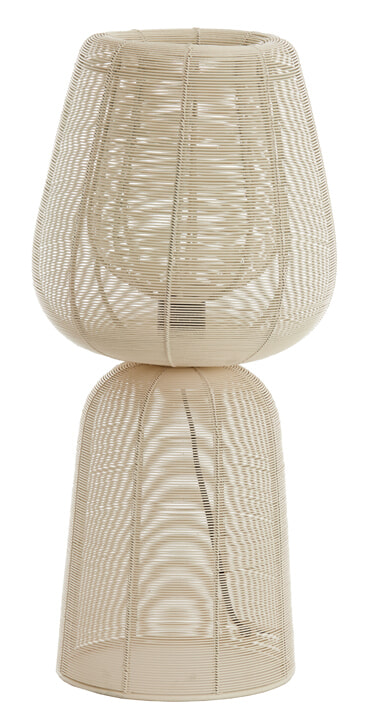 Light & Living Tafellamp 'Aboso' 54cm, kleur Crème