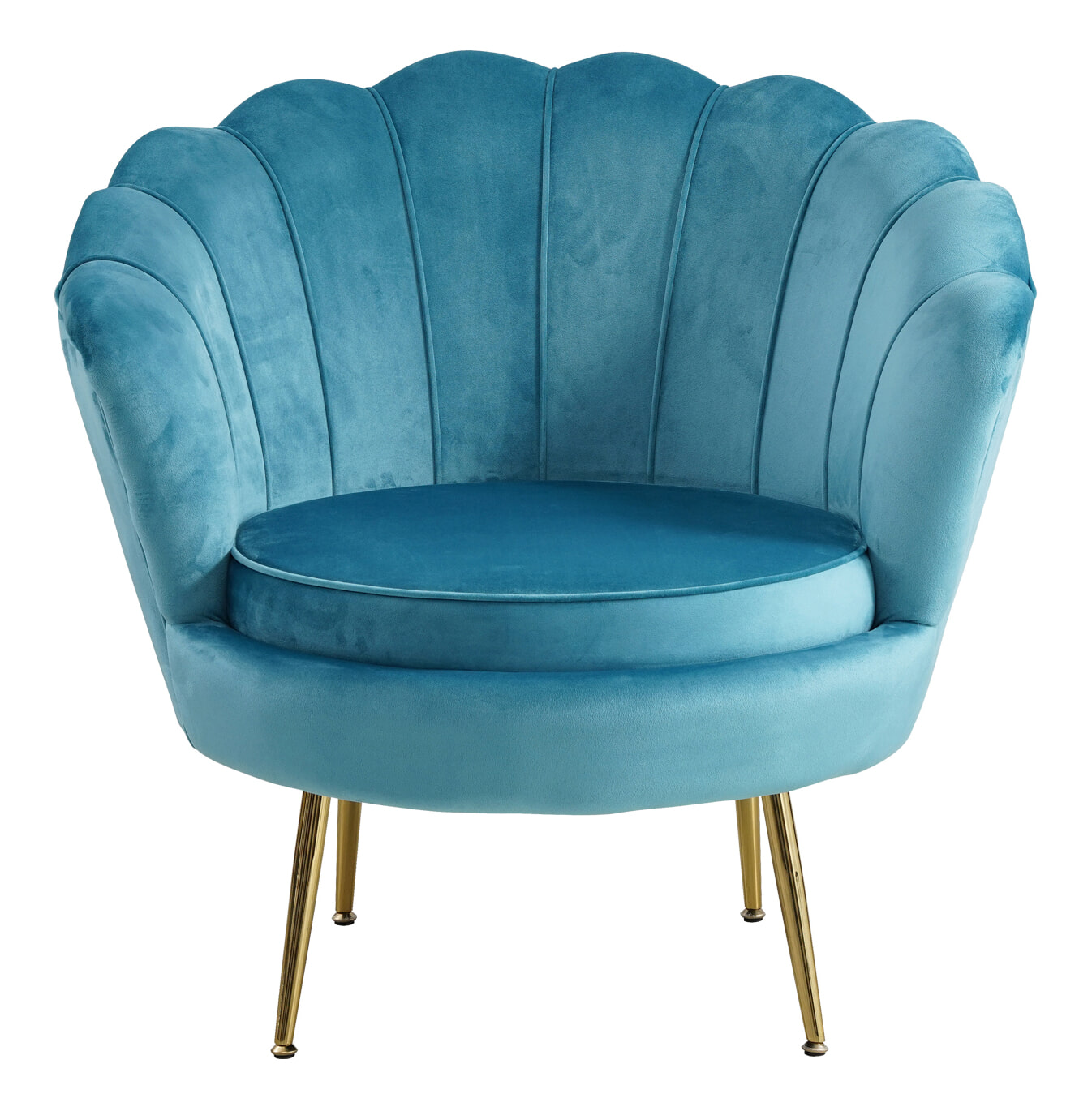 Artistiq Fauteuil 'Lizzy', Velvet, kleur Blauw